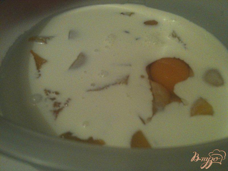Фото приготовление рецепта: Персиковый воздушный  манник шаг №1