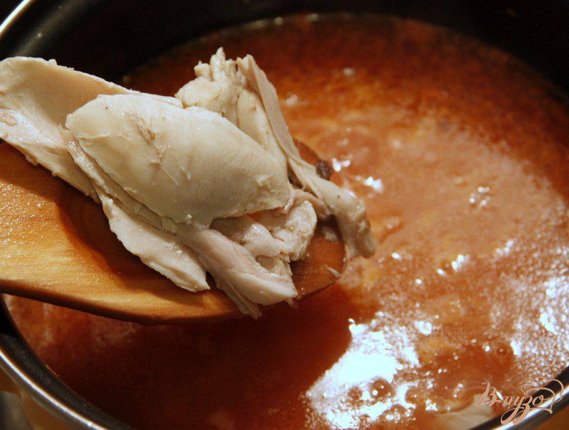 Фото приготовление рецепта: Густой суп с перловкой и кукурузой шаг №5