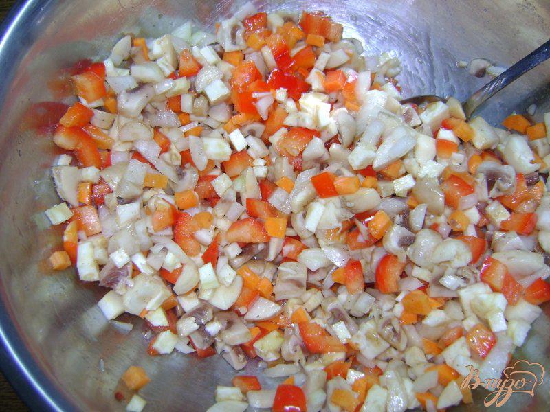 Фото приготовление рецепта: Суп с запеченными овощами шаг №3
