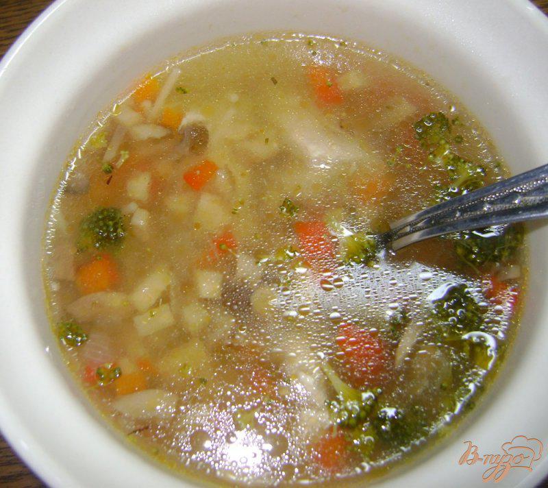 Фото приготовление рецепта: Суп с запеченными овощами шаг №6