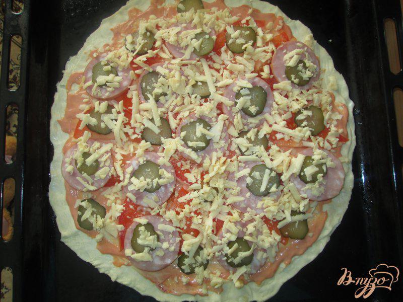 Фото приготовление рецепта: Пицца по-русски шаг №6