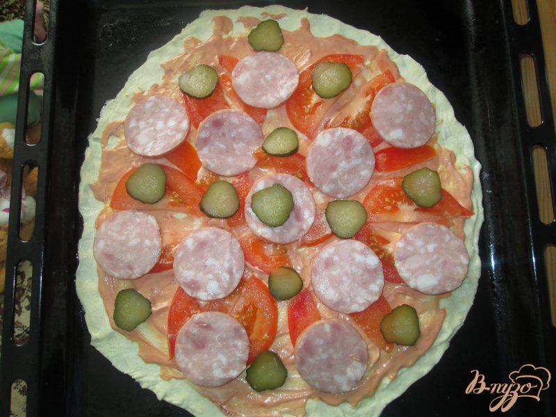 Фото приготовление рецепта: Пицца по-русски шаг №5