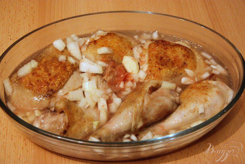 Фото приготовление рецепта: Куриные голени/части  в грейпфрутовом соке шаг №4