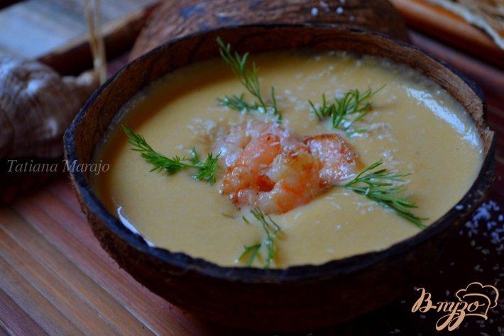 Фото приготовление рецепта: Тыквенный суп-пюре на кокосовом молоке шаг №5