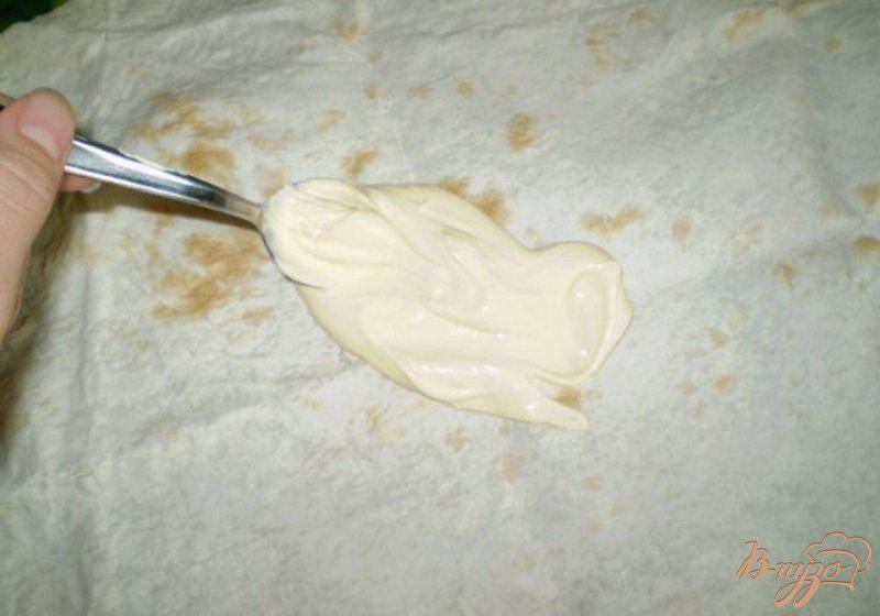 Фото приготовление рецепта: Чипсы из лаваша со сметаной и сыром шаг №1