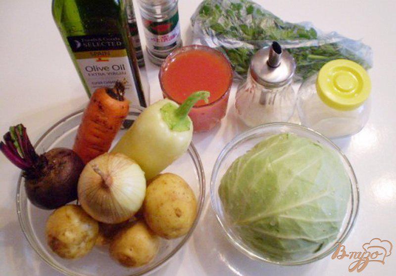 Фото приготовление рецепта: Борщ из свежих овощей с сердцем шаг №1