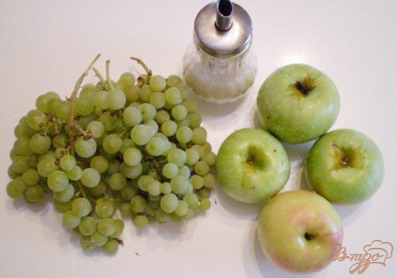 Фото приготовление рецепта: Компот из яблок, винограда с мятой и эхинацеей шаг №1