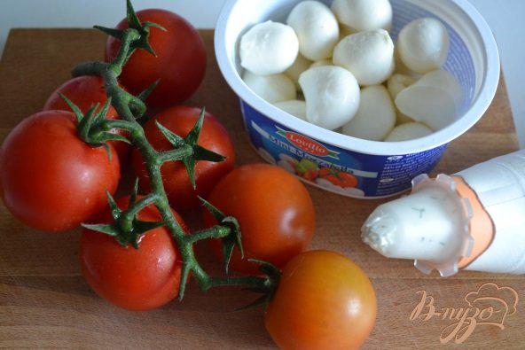 Фото приготовление рецепта: Закуска из томатов с сыром шаг №1