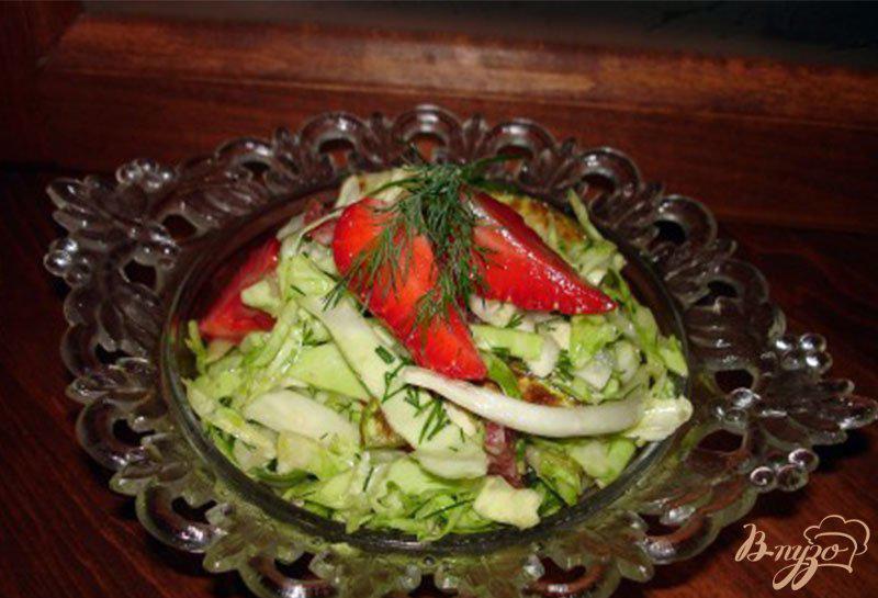 Фото приготовление рецепта: Салат с ветчиной и кунжутом шаг №5