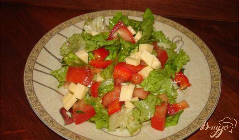 Фото приготовление рецепта: Витаминный салат с сыром шаг №3