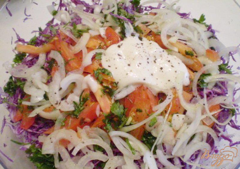 Фото приготовление рецепта: Салат из капусты шаг №5