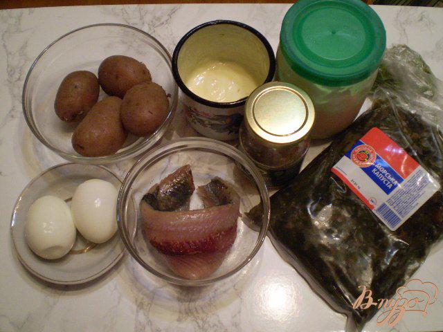 Фото приготовление рецепта: Салат из морских водорослей шаг №1