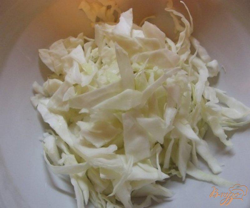 Фото приготовление рецепта: Капустный салат с яблоком шаг №2
