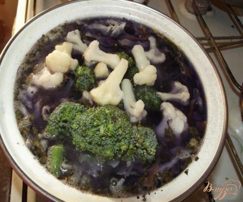 Фото приготовление рецепта: Капустный суп шаг №4