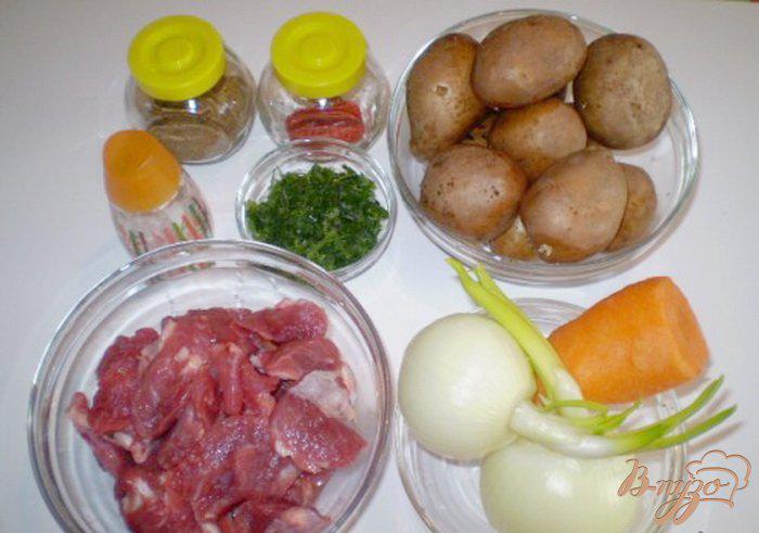 Фото приготовление рецепта: Говядина тушеная с овощами шаг №1