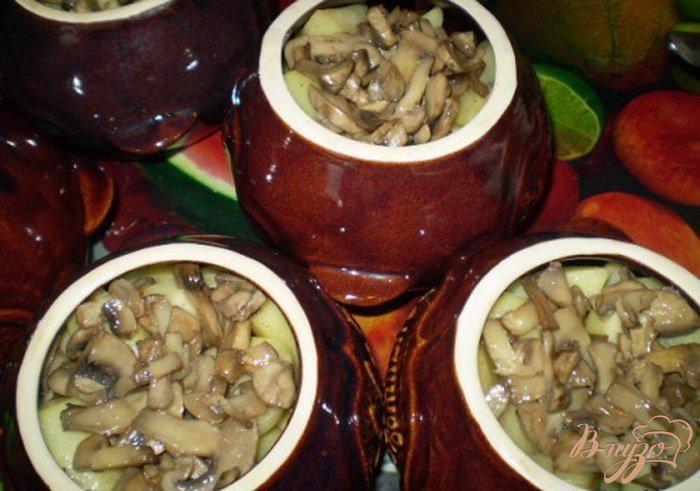 Фото приготовление рецепта: Домашнее жаркое с грибами шаг №7