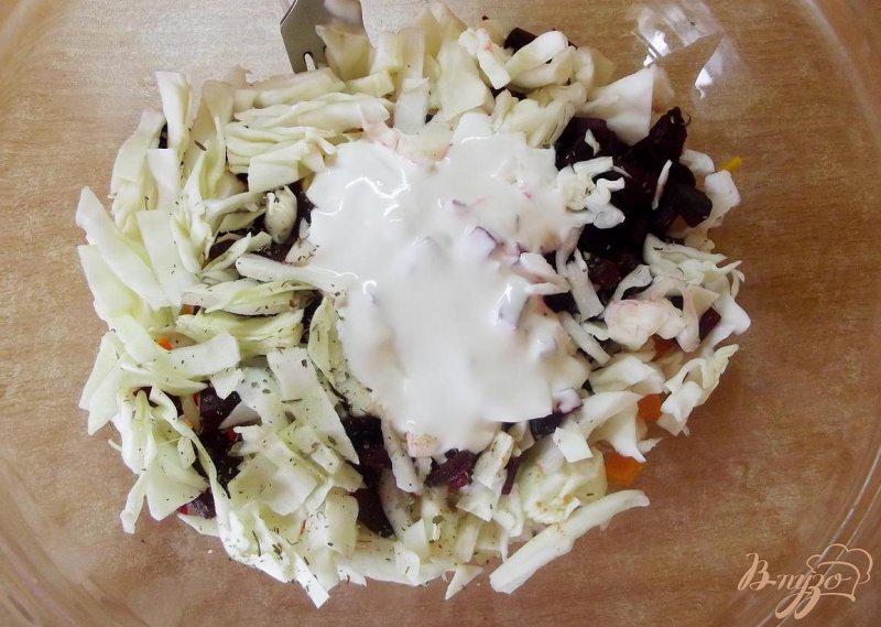 Фото приготовление рецепта: Сытный овощной салат шаг №5
