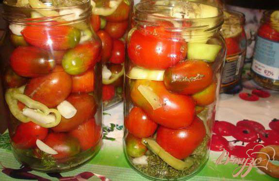 Фото приготовление рецепта: Маринованные помидорки под водочку «Страна советов» шаг №6
