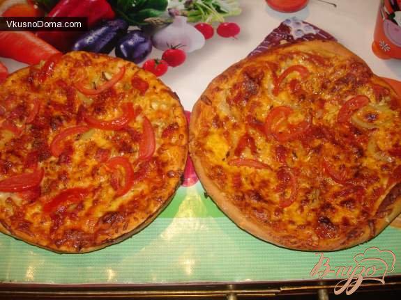 Фото приготовление рецепта: Итальянская пицца с чрезо и моцареллой шаг №3