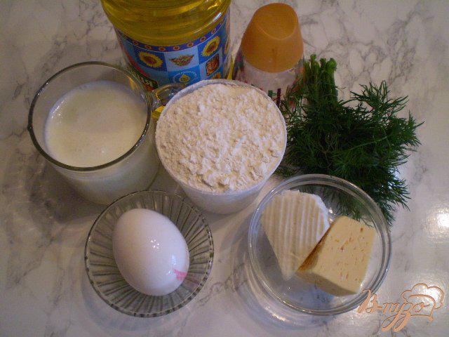 Фото приготовление рецепта: Сырные оладьи шаг №1