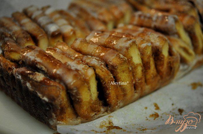 Фото приготовление рецепта: Сладкий десертный хлеб кусочками шаг №9