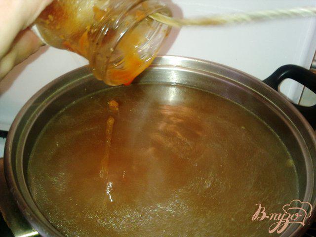 Фото приготовление рецепта: Суп  томатный с чечевицей шаг №6