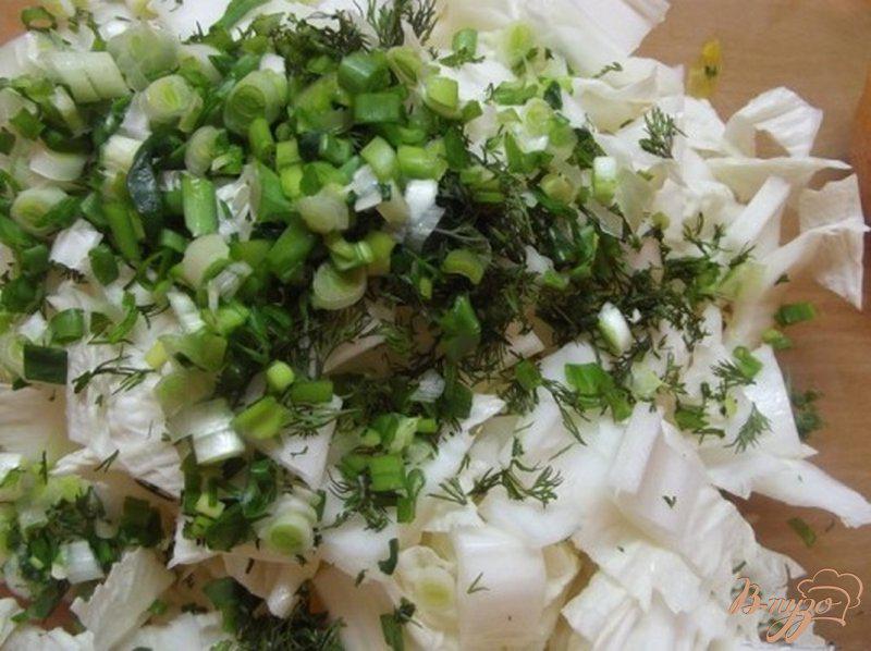 Фото приготовление рецепта: Овощной салат с апельсиновым соусом шаг №4