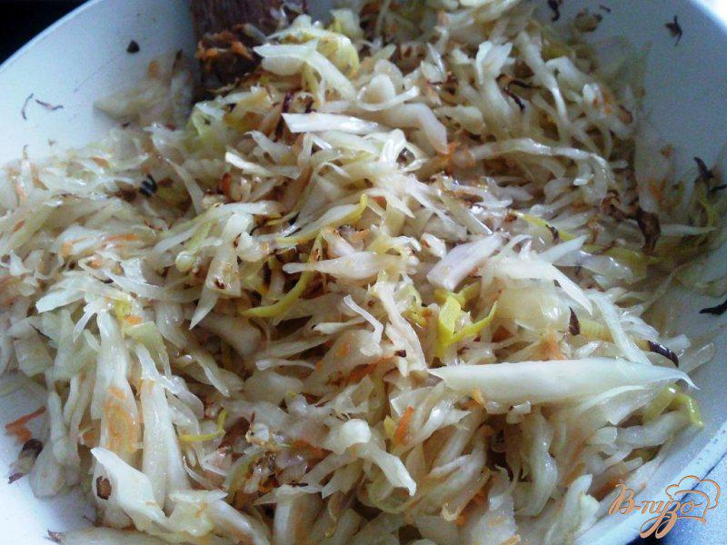 Фото приготовление рецепта: Гарнир из квашенной капусты и фасоли шаг №3