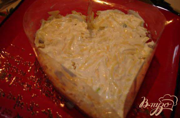 Фото приготовление рецепта: Салат к дню Святого Валентина шаг №3