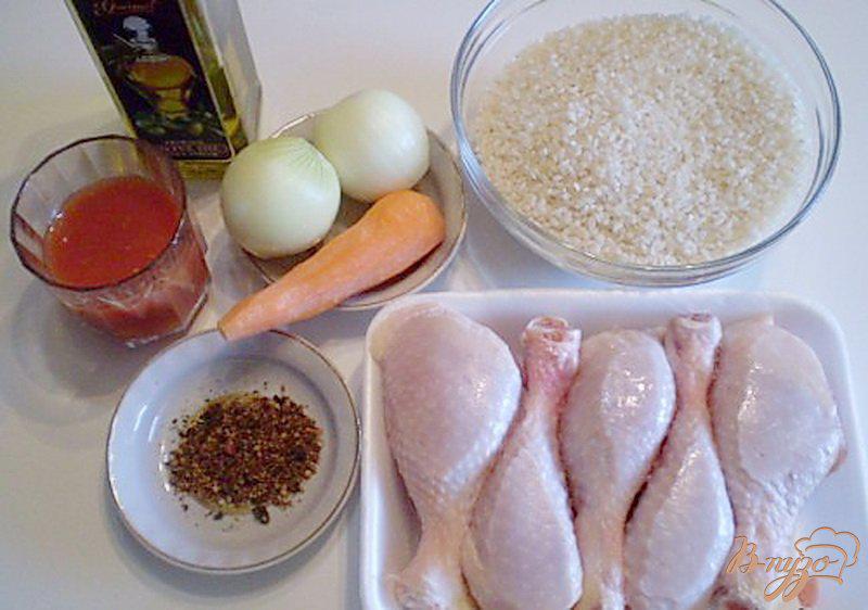 Фото приготовление рецепта: Ножки запеченные с рисом и овощами шаг №1
