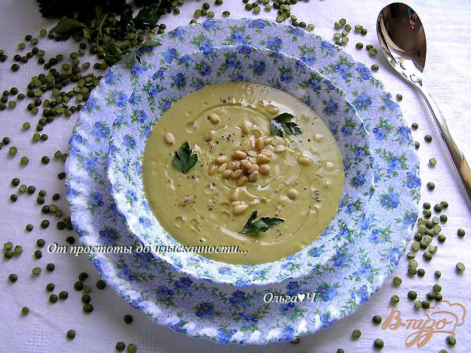 Фото приготовление рецепта: Крем-суп из зеленого гороха шаг №5