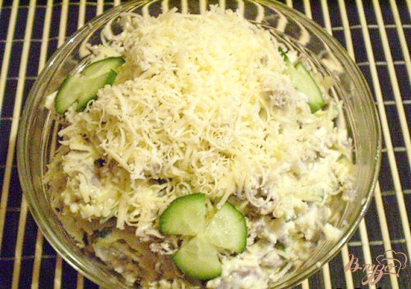 Фото приготовление рецепта: Салат из куриных желудков шаг №4