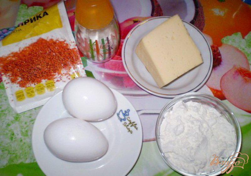 Фото приготовление рецепта: Сырное соленое печенье шаг №1