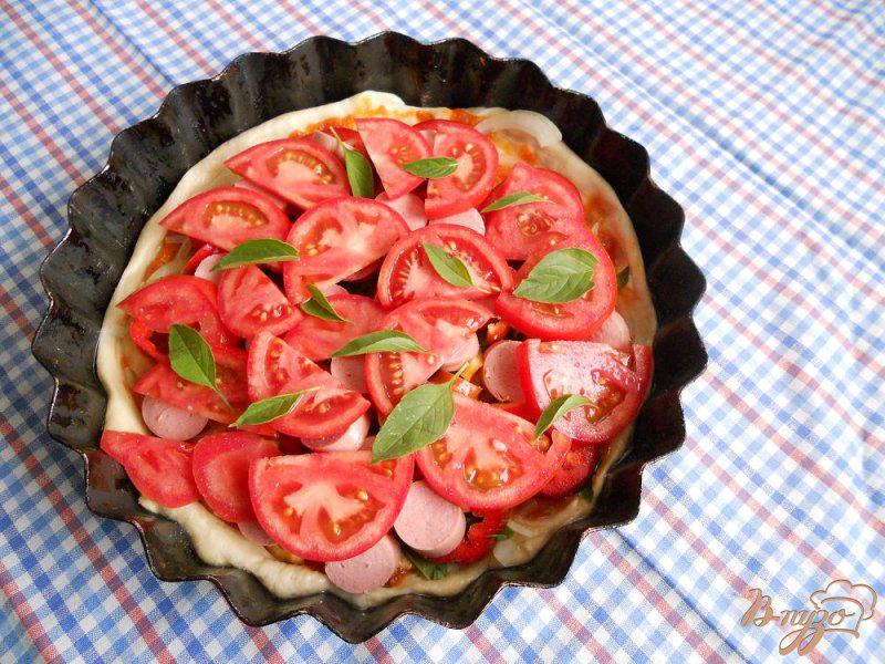 Фото приготовление рецепта: Пицца простецкая шаг №5
