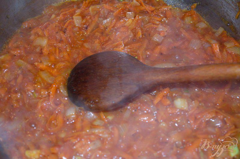 Фото приготовление рецепта: Крупяной суп с копченой курицей шаг №5