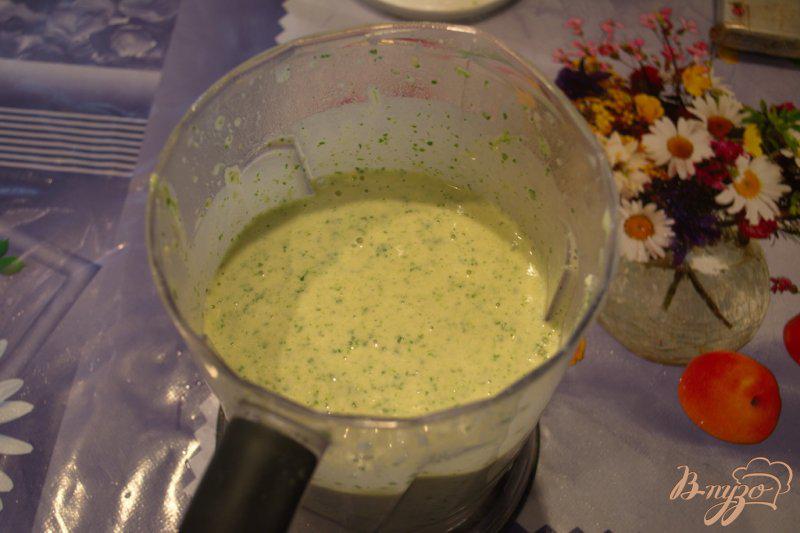 Фото приготовление рецепта: Блинчики со шпитаном , сыром и икрой шаг №3