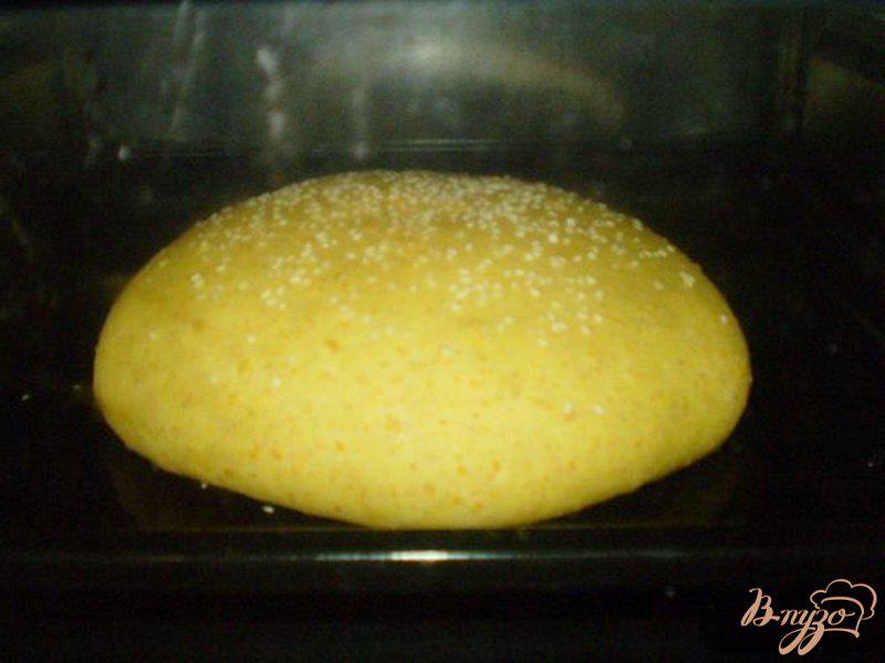 Фото приготовление рецепта: Тыквенный хлеб с отрубями и кунжутом шаг №6