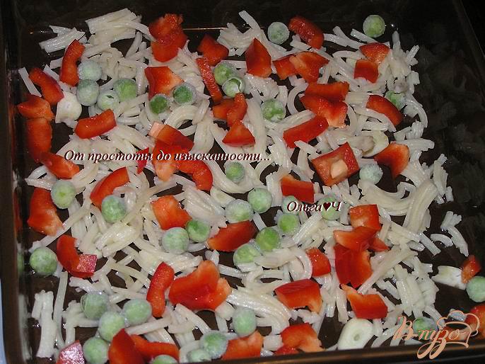Фото приготовление рецепта: Фриттата с овощами и пастой шаг №1