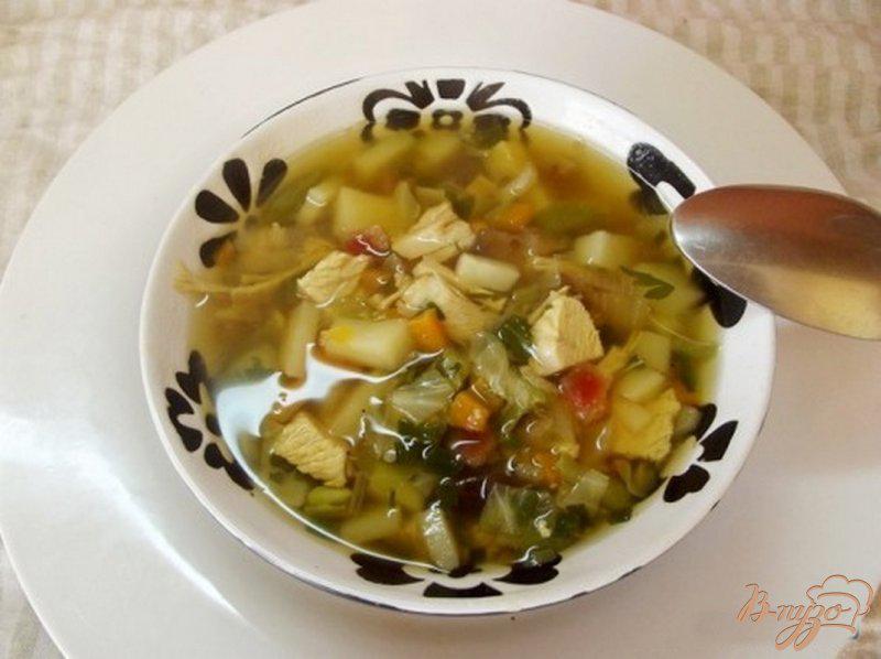 Фото приготовление рецепта: Овощной суп на говяжьем бульоне шаг №6