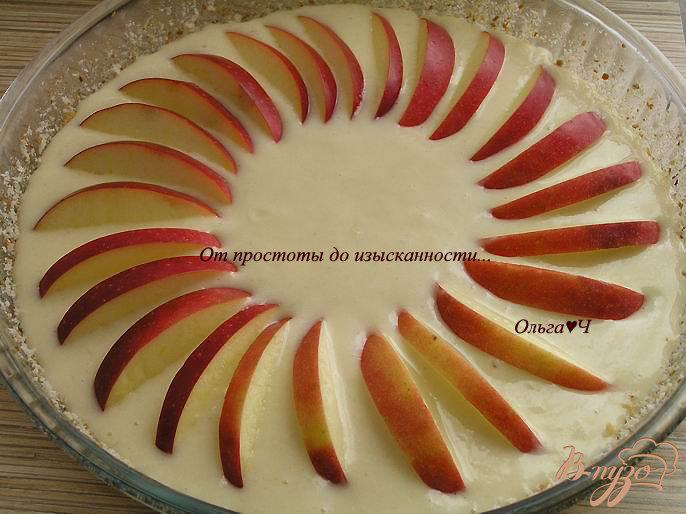 Фото приготовление рецепта: Постный манник с яблоками шаг №3