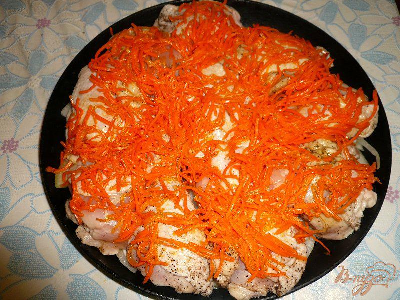 Фото приготовление рецепта: Курочка с морковью по-корейски шаг №10