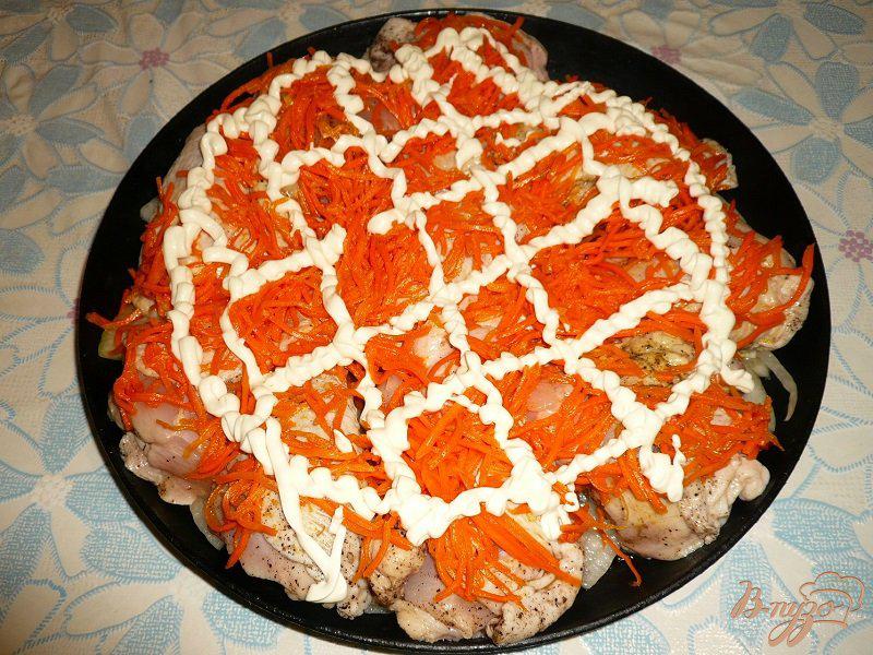 Фото приготовление рецепта: Курочка с морковью по-корейски шаг №11