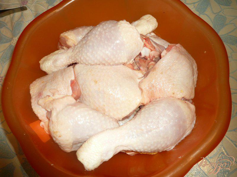 Фото приготовление рецепта: Куриные окорочка запеченные с апельсинами шаг №1