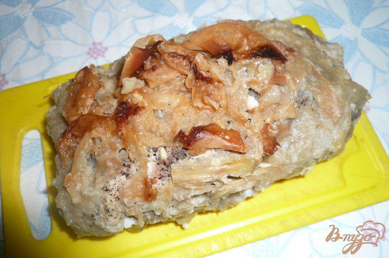Фото приготовление рецепта: Свинина запеченная с яблоками шаг №6