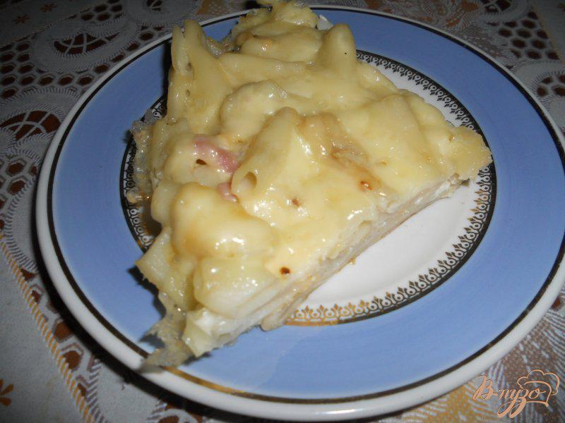Фото приготовление рецепта: Запеканка из макарон с сыром шаг №9