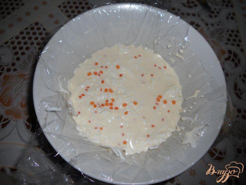 Фото приготовление рецепта: Салат-торт с икоркой шаг №11