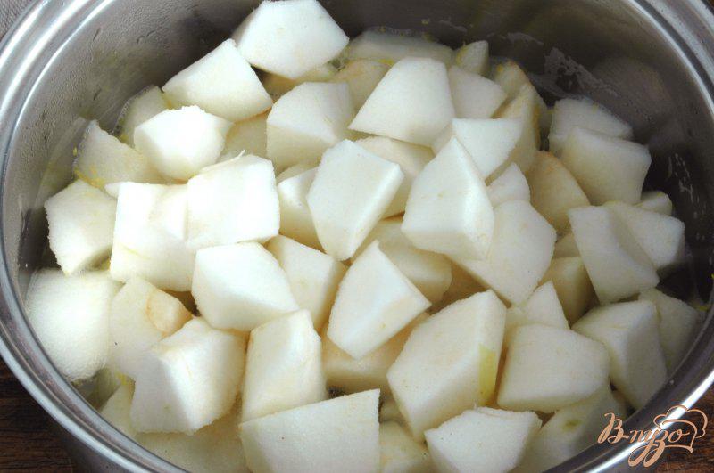 Фото приготовление рецепта: Картофельные оладьи с яблочным муссом шаг №1