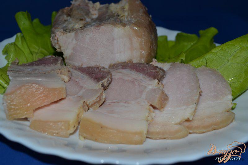 Фото приготовление рецепта: Свиная грудинка в двух пакетах шаг №4