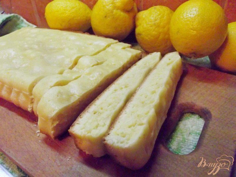 Фото приготовление рецепта: Лимонный пирог к чаю шаг №9