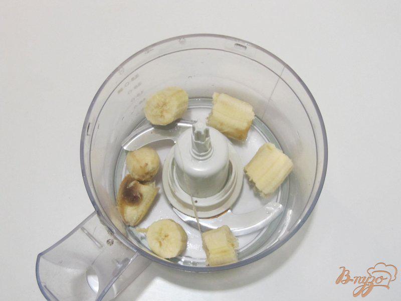Фото приготовление рецепта: Банановый двухцветный десерт шаг №1